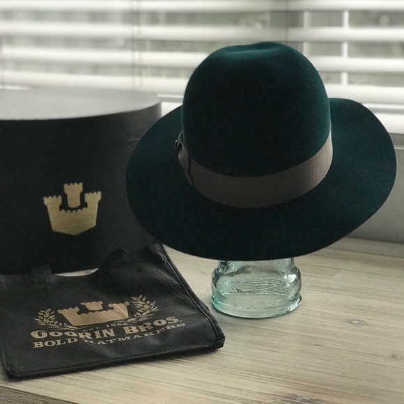 GOORIN BROS. County Line Teal Wool Hat RARE COLOR - Picture 6 of 8
